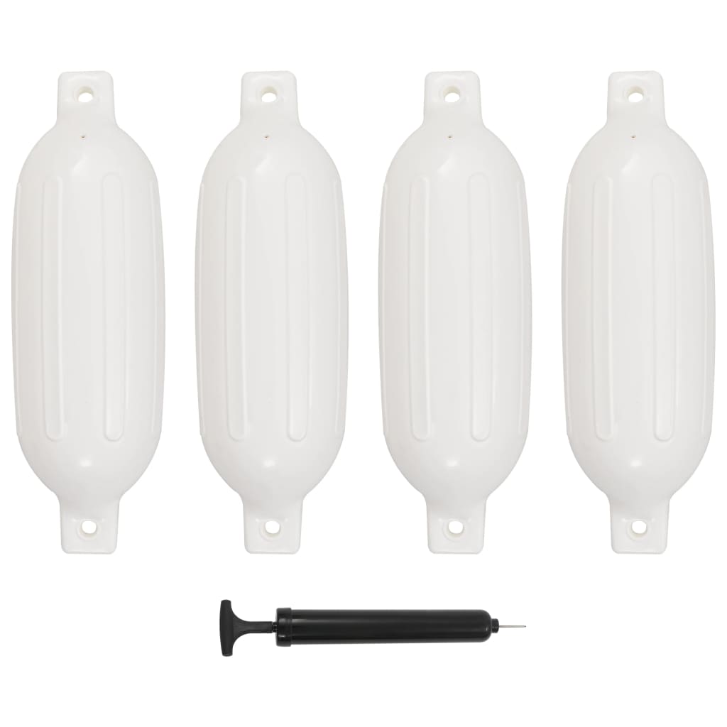 Veneen Lepuuttaja 4 Kpl Valkoinen 58,5X16,5 Cm Pvc