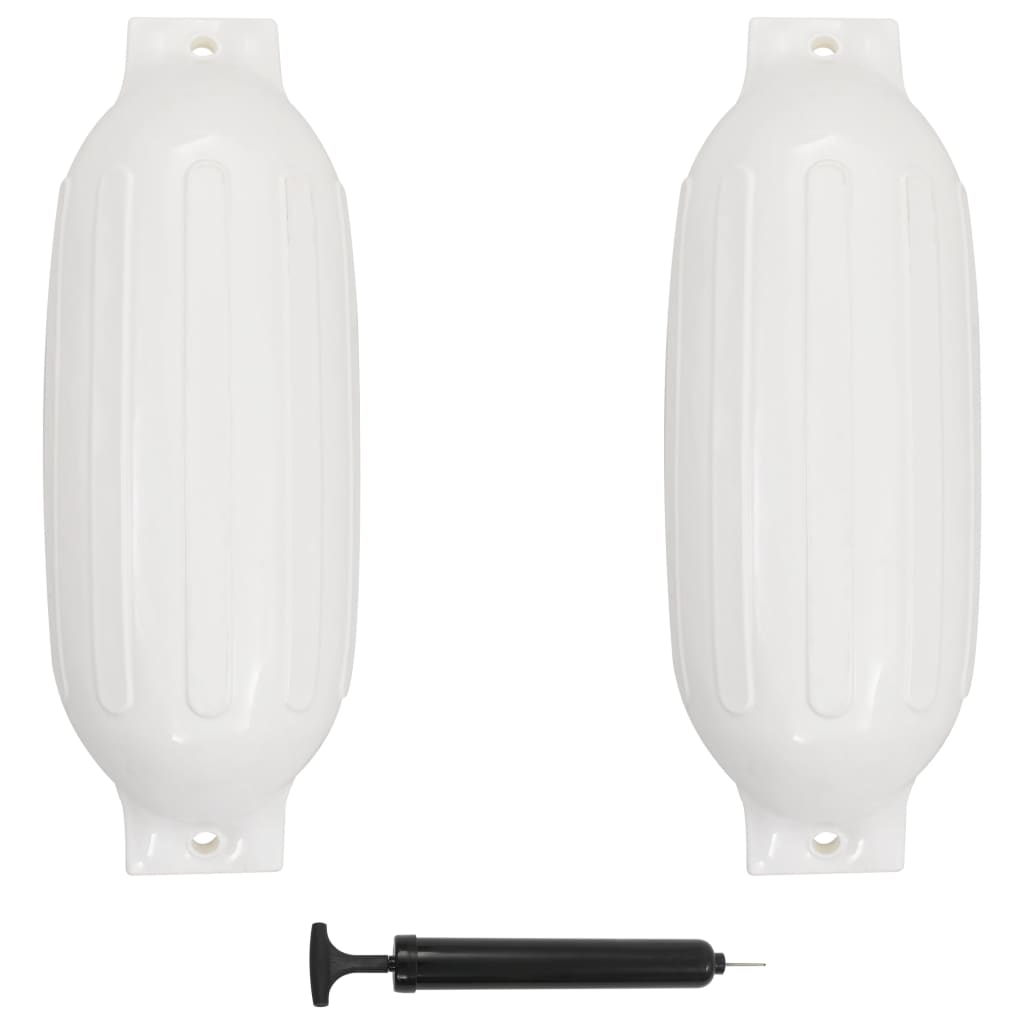 Veneen Lepuuttaja 2 Kpl Valkoinen 69X21,5 Cm Pvc