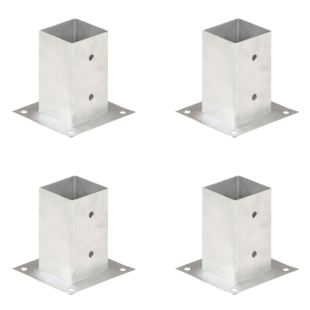 Aitatolpan Jalat 4 Kpl Galvanoitua Metallia 81 Mm