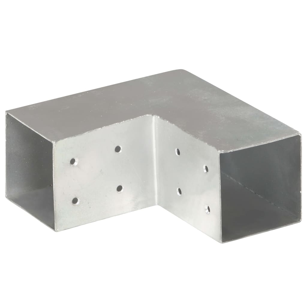 Tolppaliitin L-Muoto Galvanoitu Metalli 81X81 Mm
