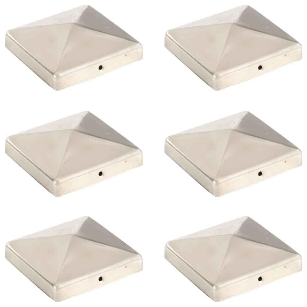 Pyramidin Muotoinen Aitatolpan Kärki 6 Kpl Teräs 101X101 Mm