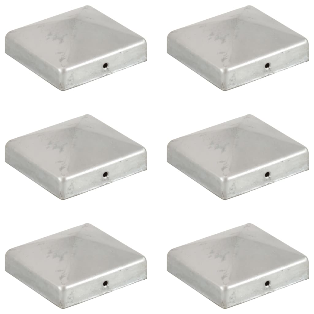 Pyramidin Muotoinen Aitatolpan Kärki 6 Kpl Metalli 81X81 Mm