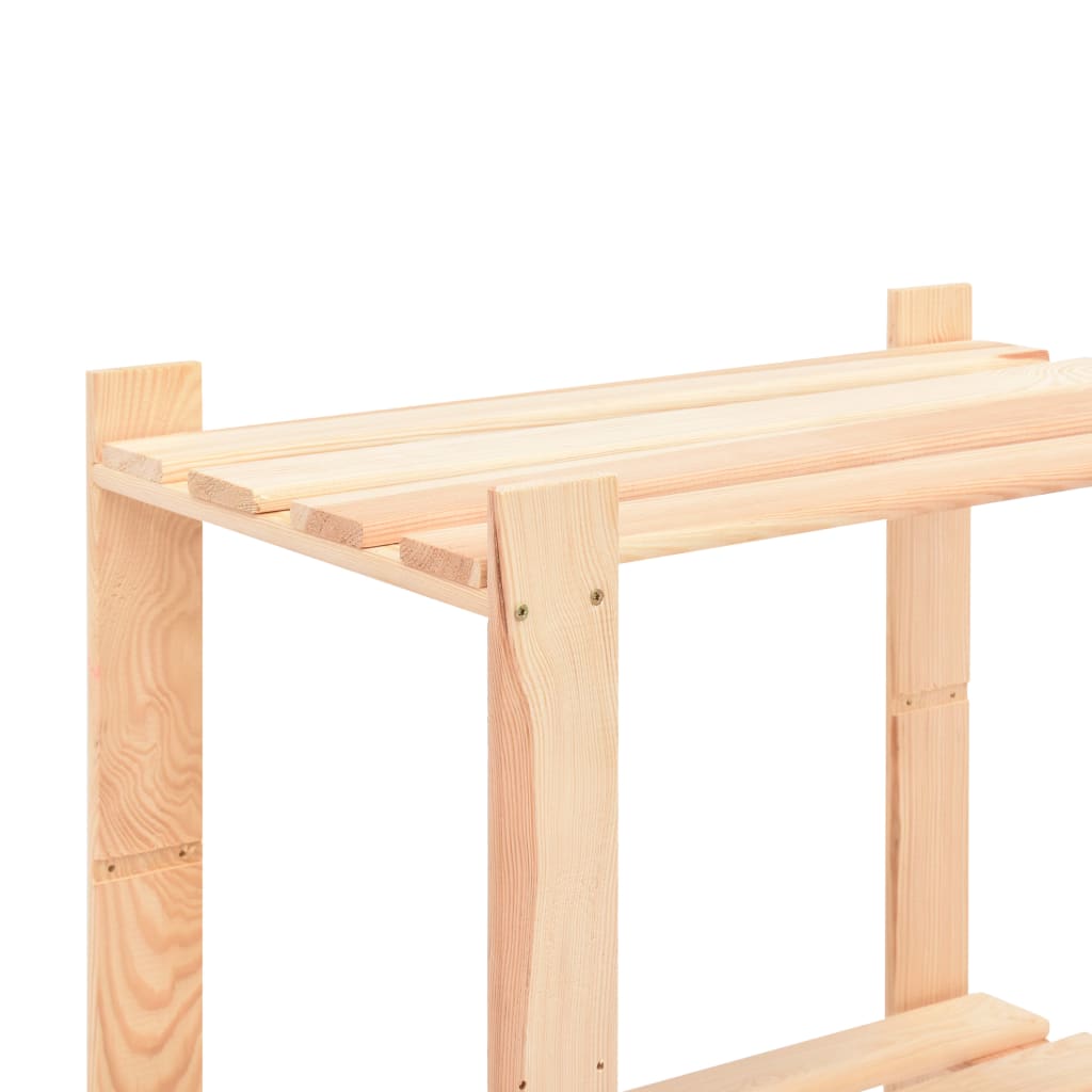 5-Kerroksiset Varastohyllyt 10 Kpl 80X38X170 Cm Täysmänty 250Kg