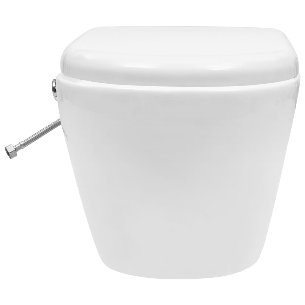 Seinäkiinnitettävä Reunaton Wc/Bidee Keramiikka Valkoinen