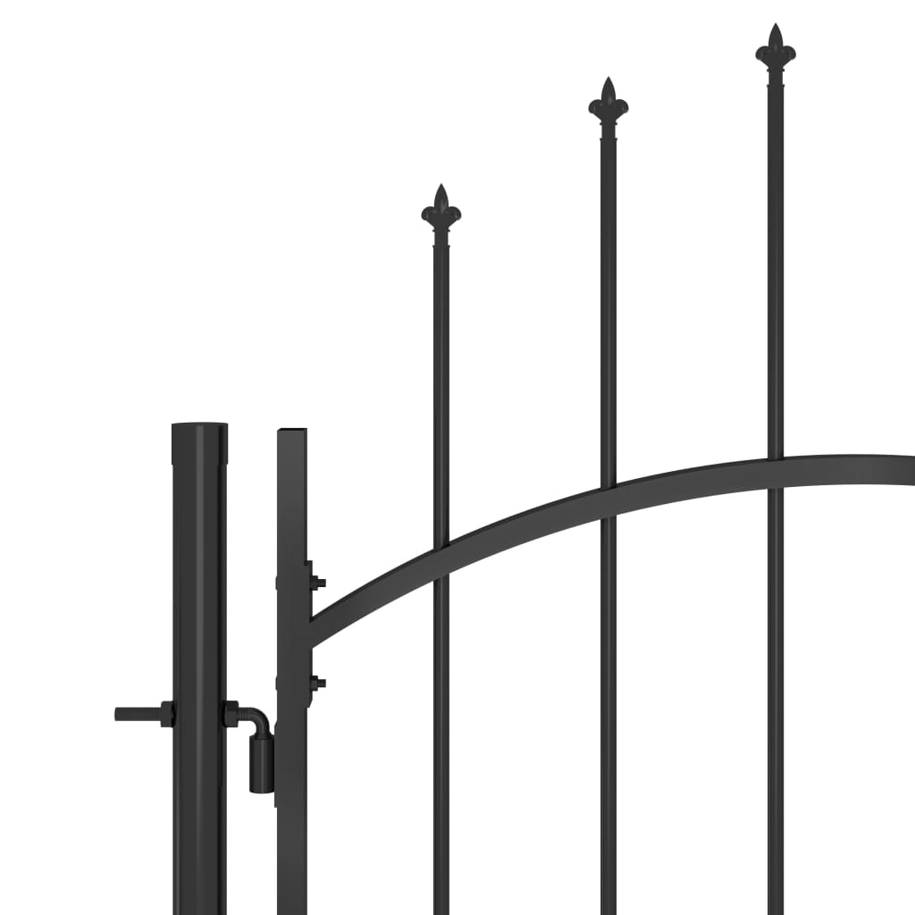 Puutarhaportti Woerden Teräs 1X1,7 M Musta
