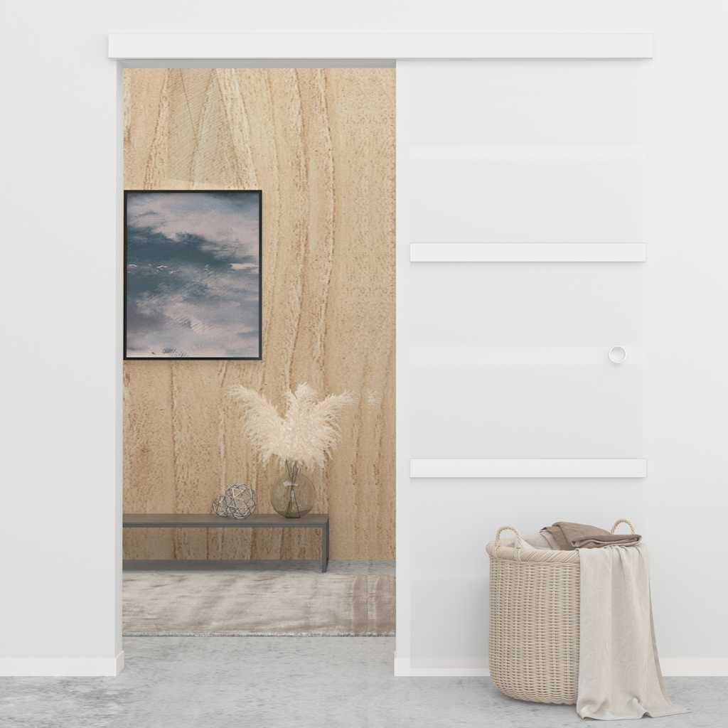 Liukuovi Esg-Lasi Ja Alumiini 76X212 Cm Hopea