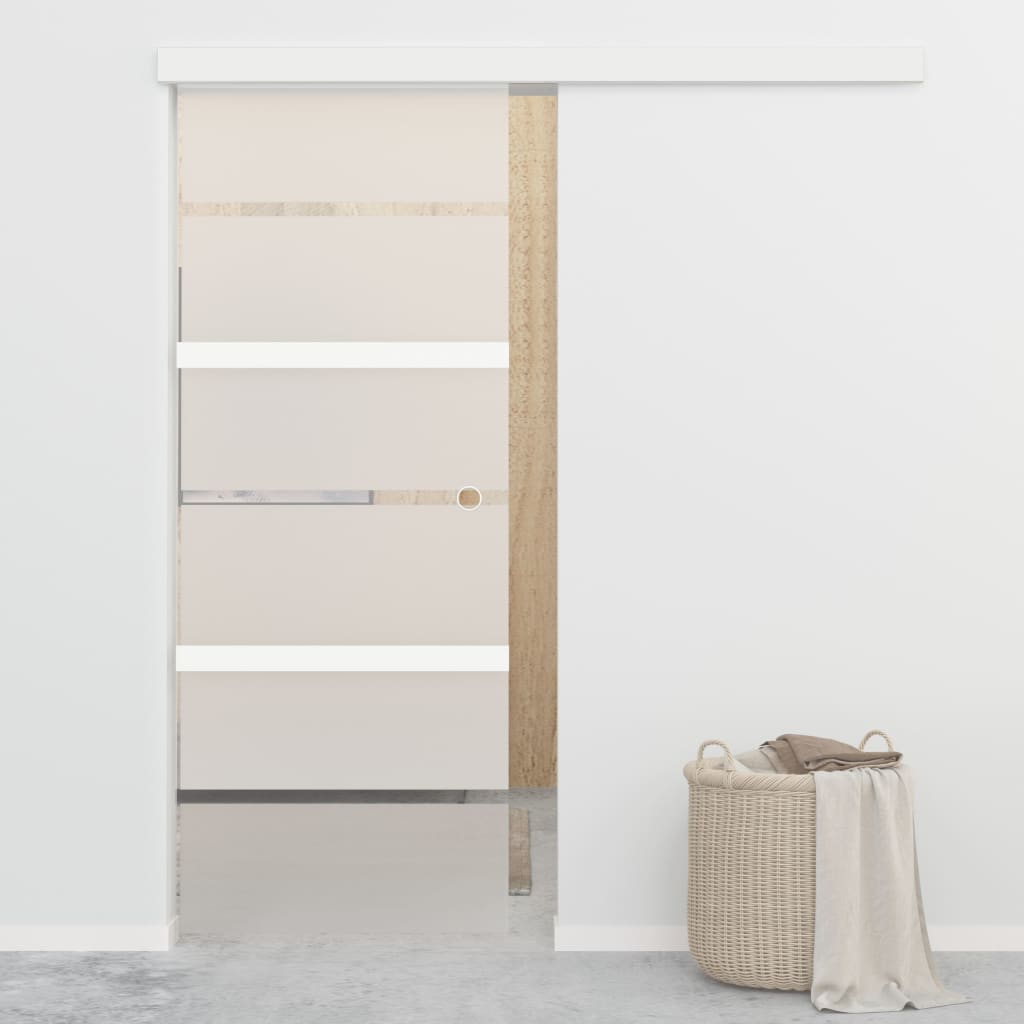 Liukuovi Soft-Stopeilla Esg-Lasi Ja Alumiini 76X205 Cm