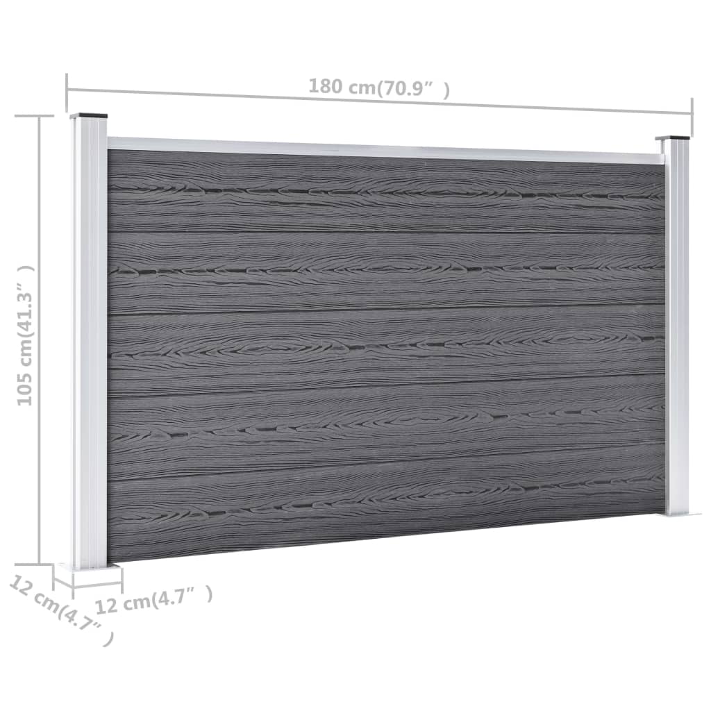 Puutarha-Aita Wpc 526X106 Cm Harmaa
