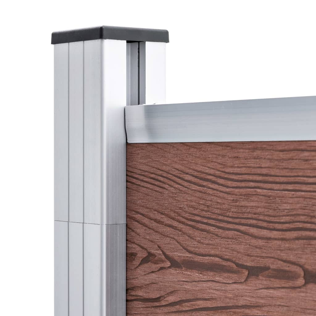 Aitasarja 1 Neliöpaneeli + 1 Vinopaneeli Wpc 273X186 Cm Ruskea