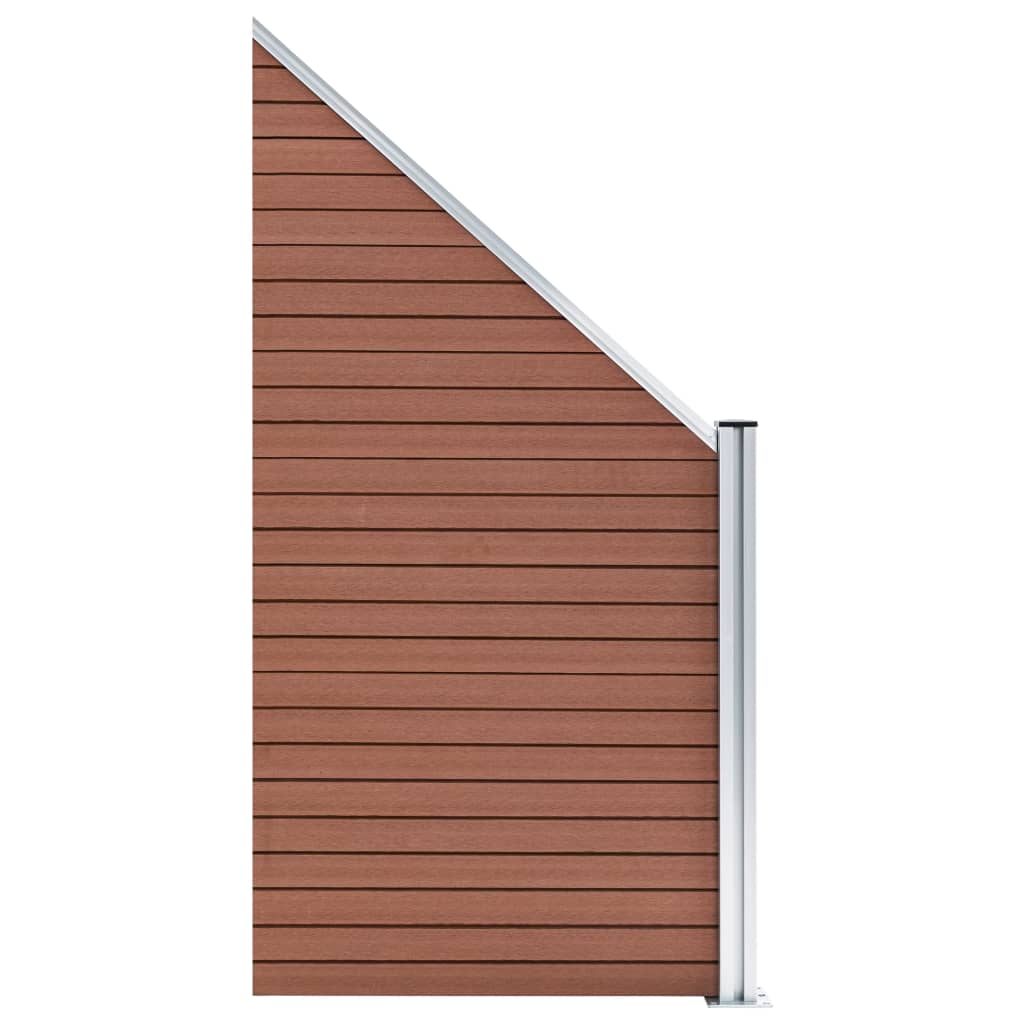 Aitasarja 1 Neliöpaneeli + 1 Vinopaneeli Wpc 273X186 Cm Ruskea