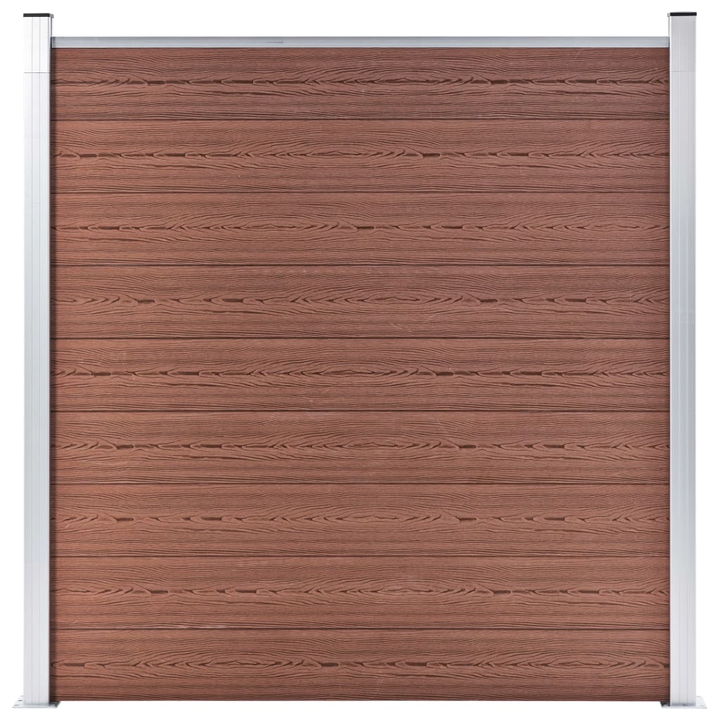 Aitasarja 1 Neliöpaneeli + 1 Vinopaneeli Wpc 273X186 Cm Ruskea