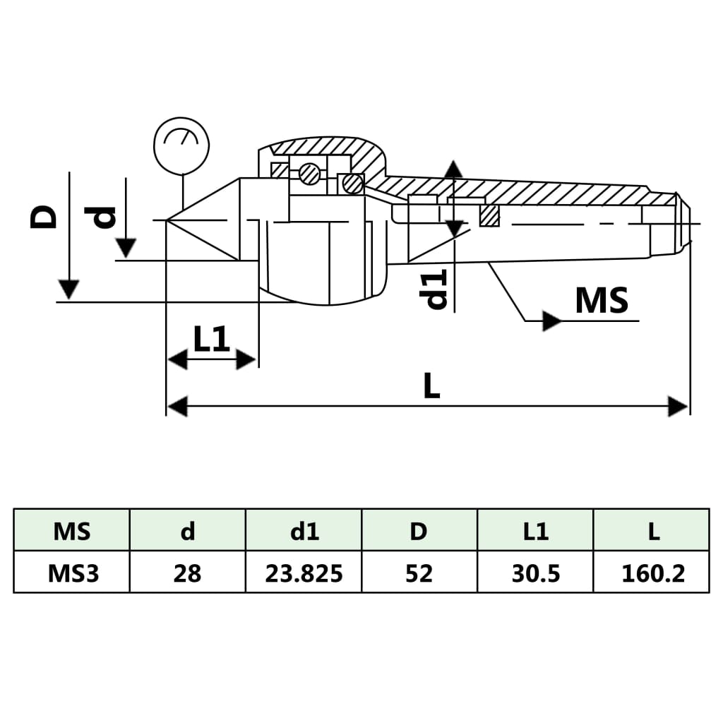 Pyörivä Keskiökärki Dm313 Mt3/Mk3