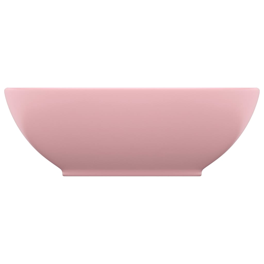 Ylellinen Pesuallas Ovaali Matta Pinkki 40X33 Cm Keraaminen