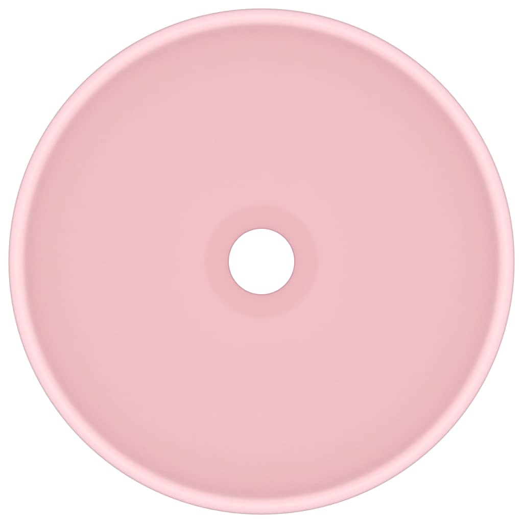 Ylellinen Pesuallas Pyöreä Matta Pinkki 32,5X14 Cm Keraami