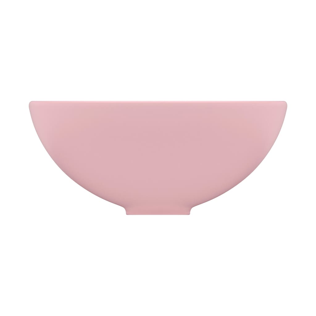 Ylellinen Pesuallas Pyöreä Matta Pinkki 32,5X14 Cm Keraami