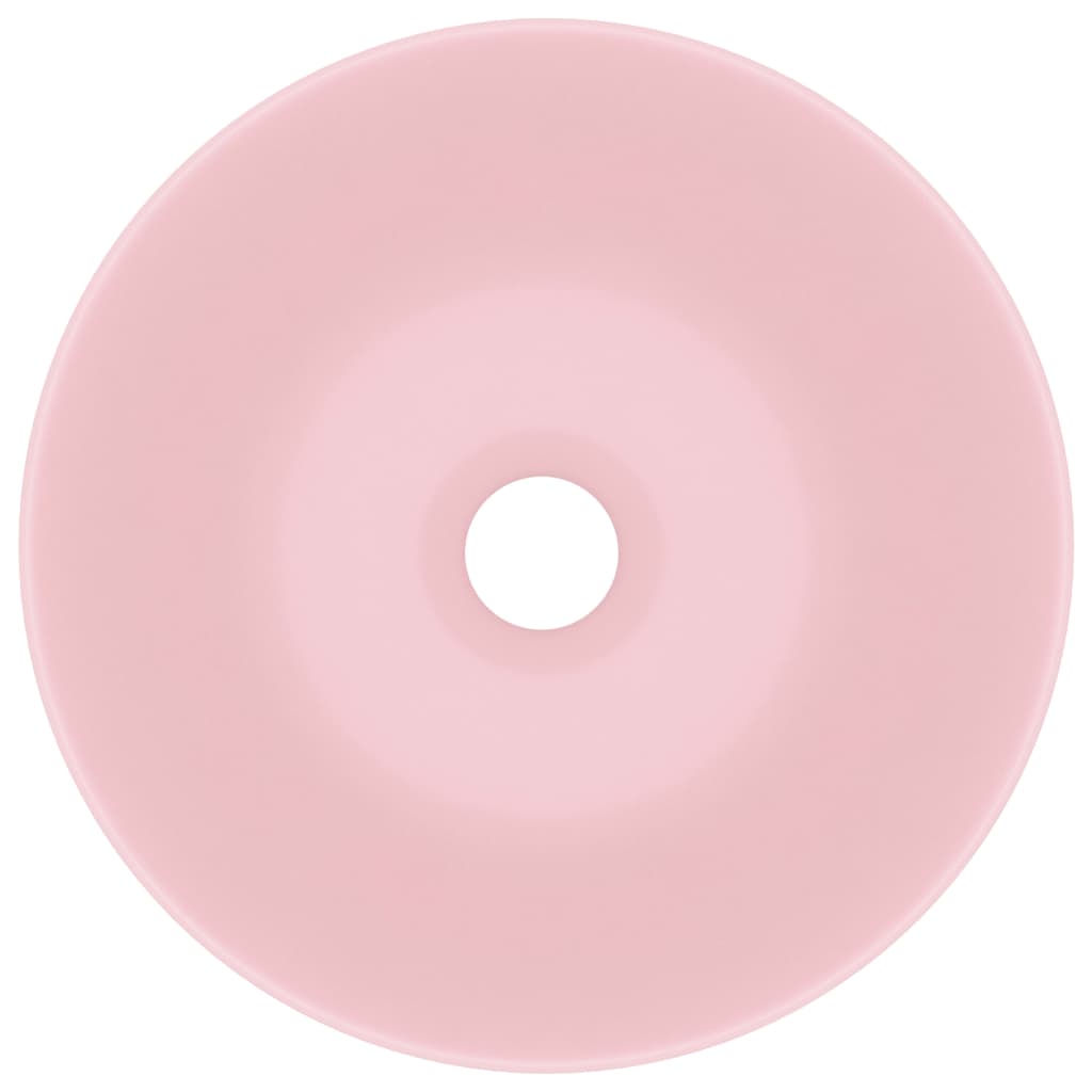 Kylpyhuoneen Pesuallas Keraaminen Pinkki Pyöreä