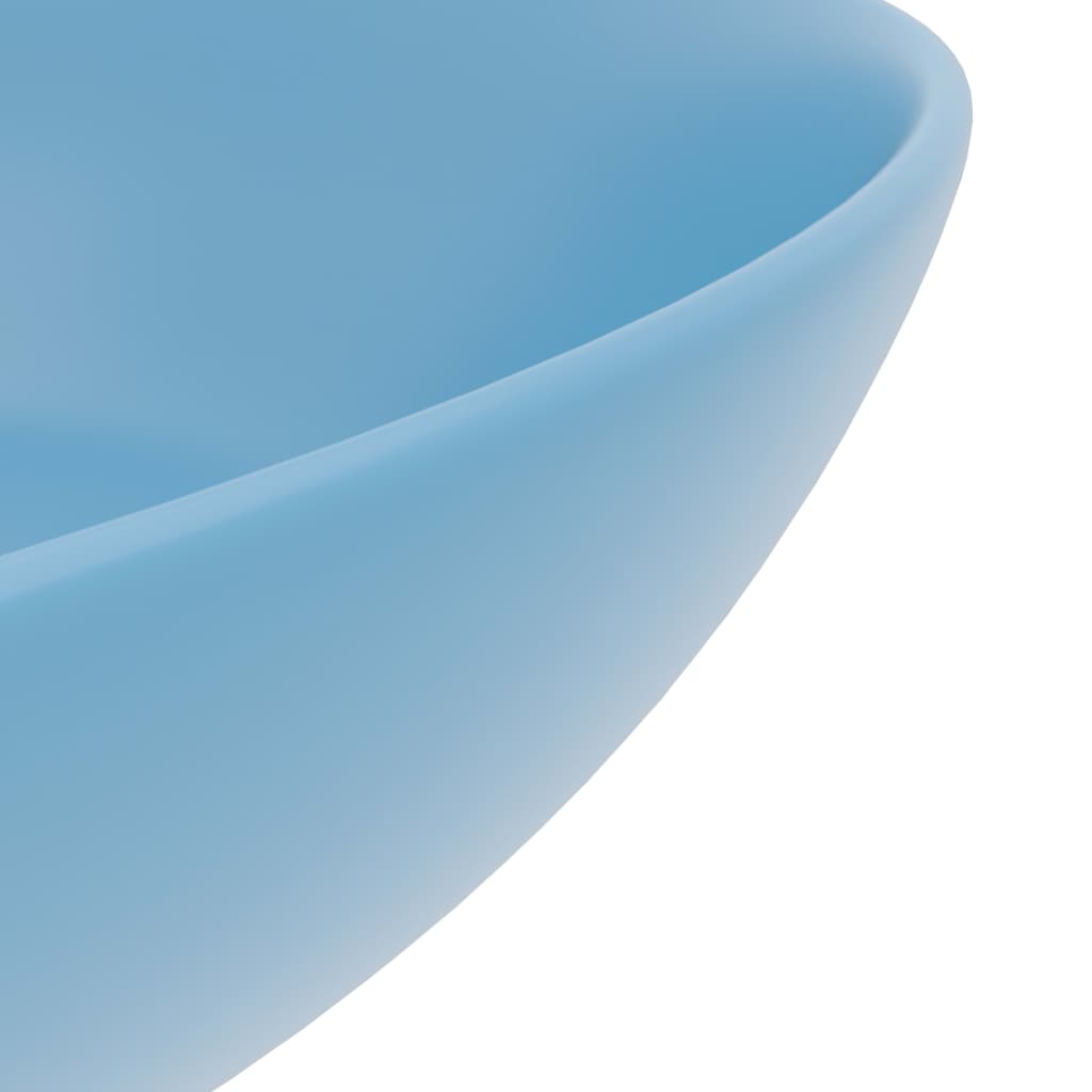 Kylpyhuoneen Pesuallas Keraaminen Vaaleansininen Pyöreä