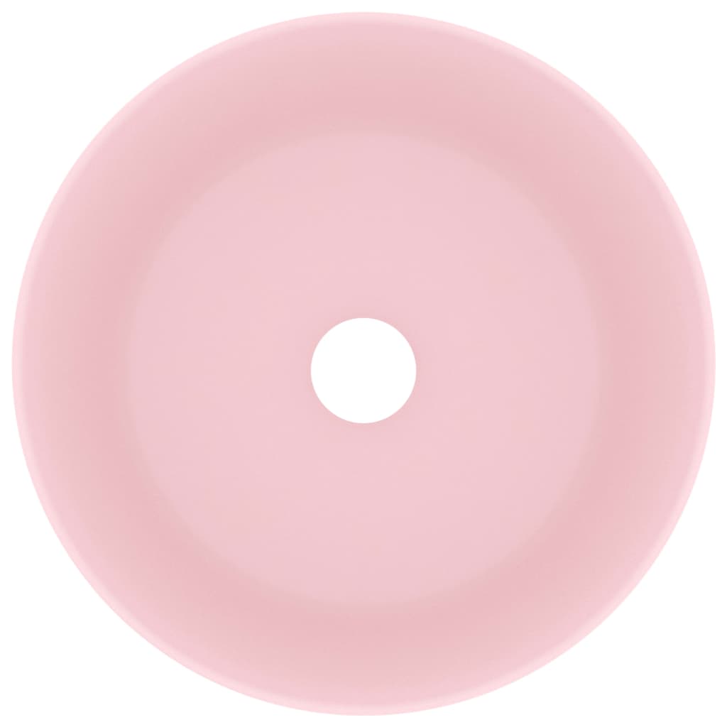 Ylellinen Pesuallas Pyöreä Matta Pinkki 40X15 Cm Keraamiikka