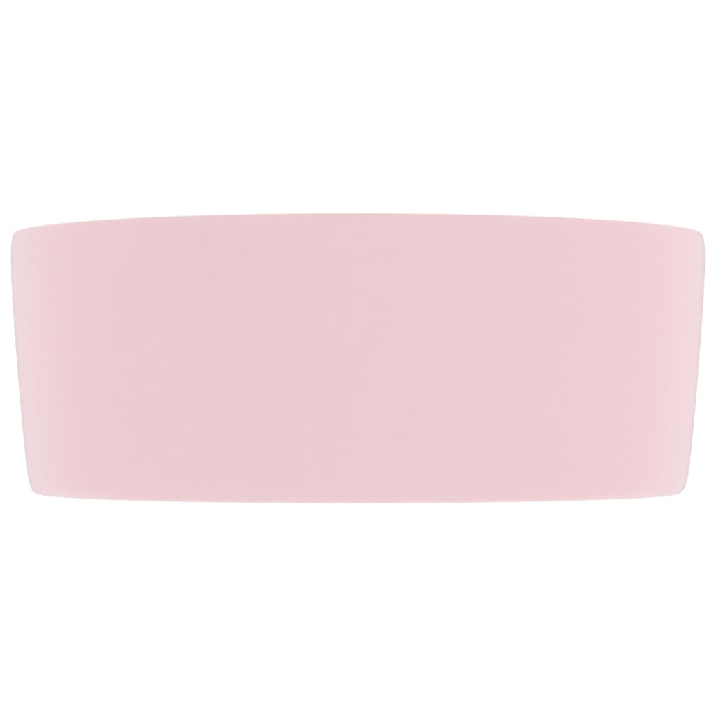 Ylellinen Pesuallas Pyöreä Matta Pinkki 40X15 Cm Keraamiikka