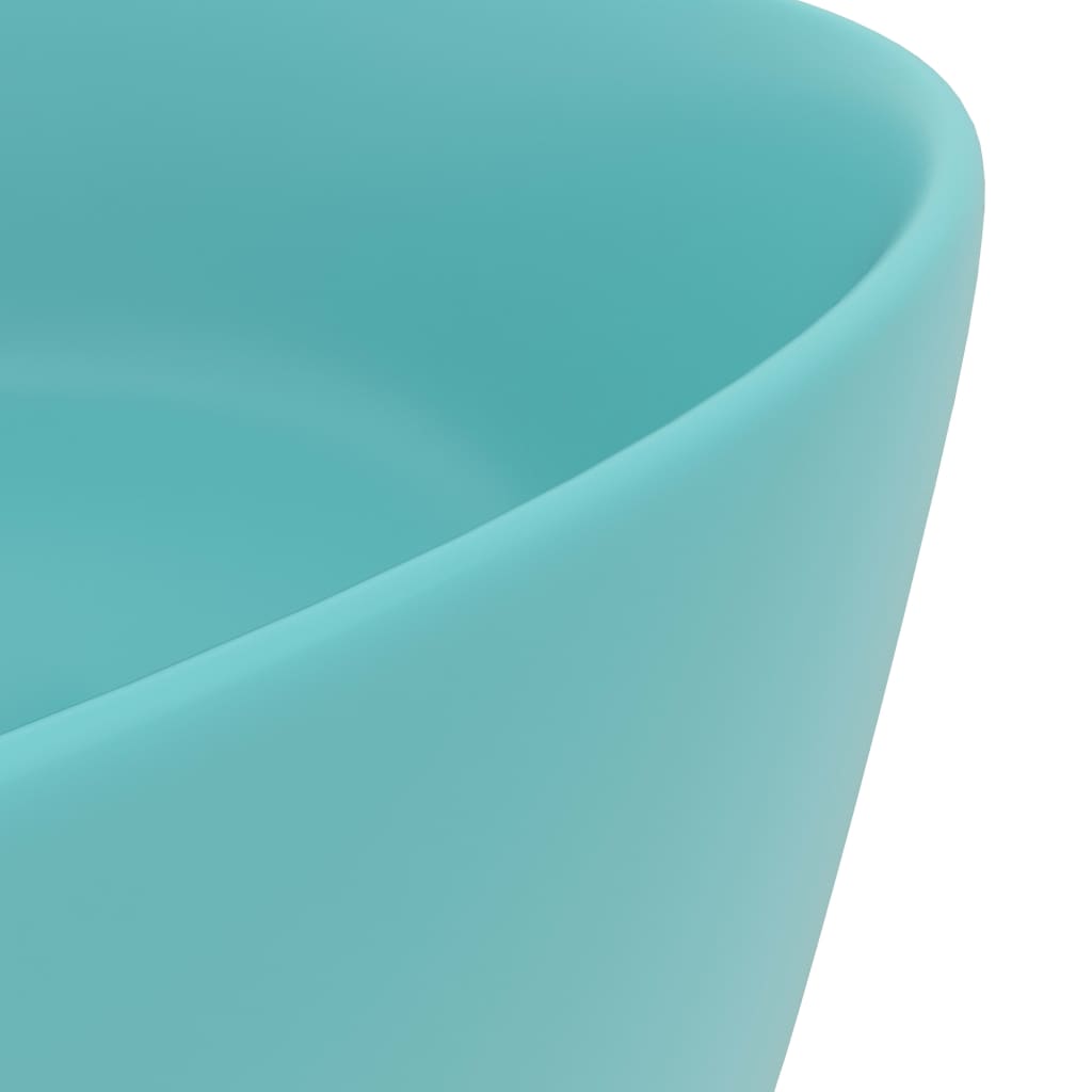 Ylellinen Pesuallas Pyöreä Matta Vaaleanvihreä 40X15 Cm Keraami