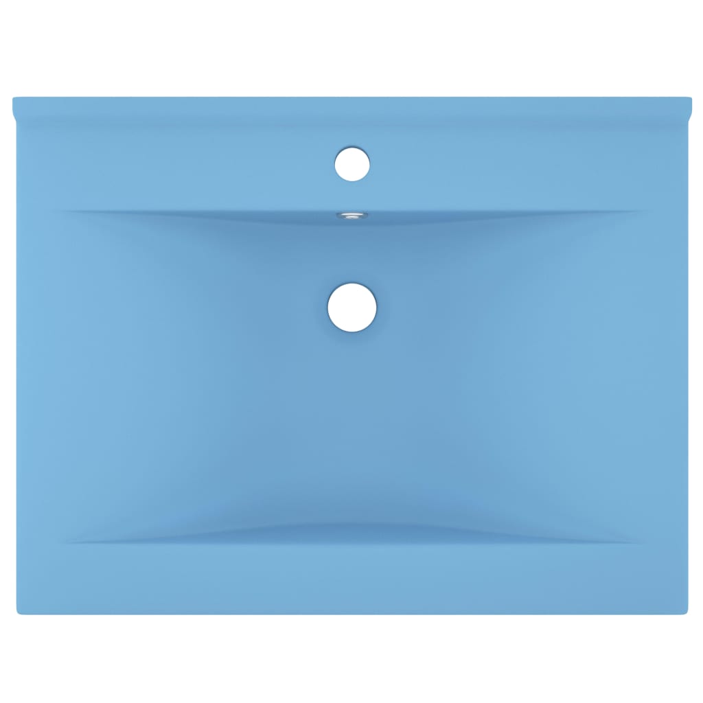 Ylellinen Pesuallas Hanareiällä Vaaleansininen 60X46 Cm Keraami