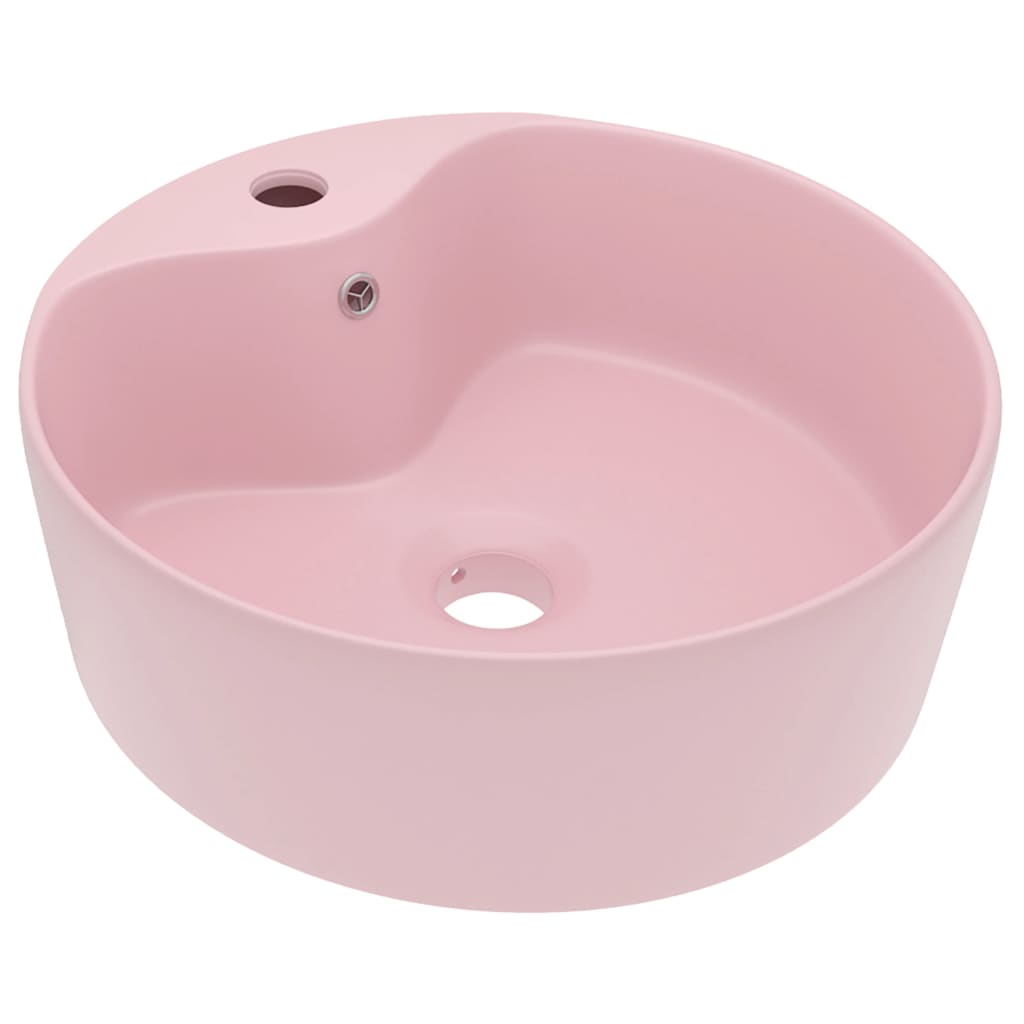 Ylellinen Pesuallas Ylivuodolla Mattapinkki 36X13 Cm Keraaminen