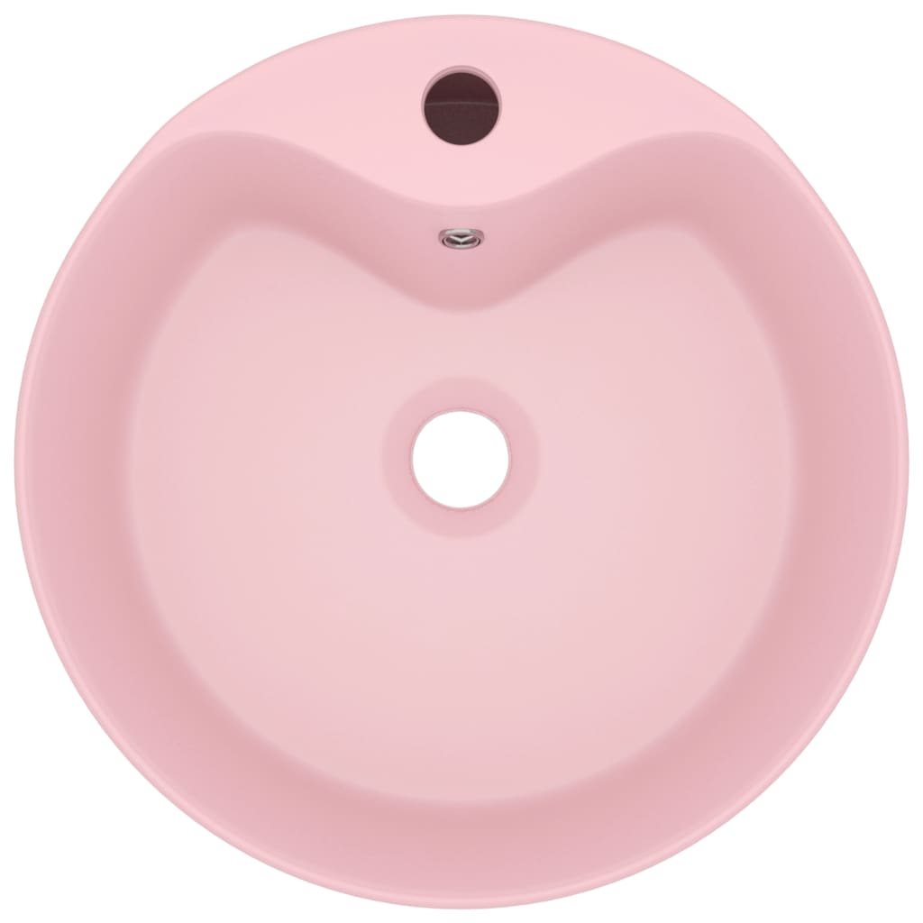 Ylellinen Pesuallas Ylivuodolla Mattapinkki 36X13 Cm Keraaminen