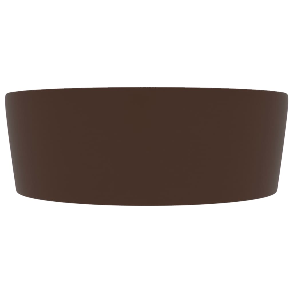 Ylellinen Pesuallas Ylivuodolla Tummanruskea 36X13Cm Keraaminen