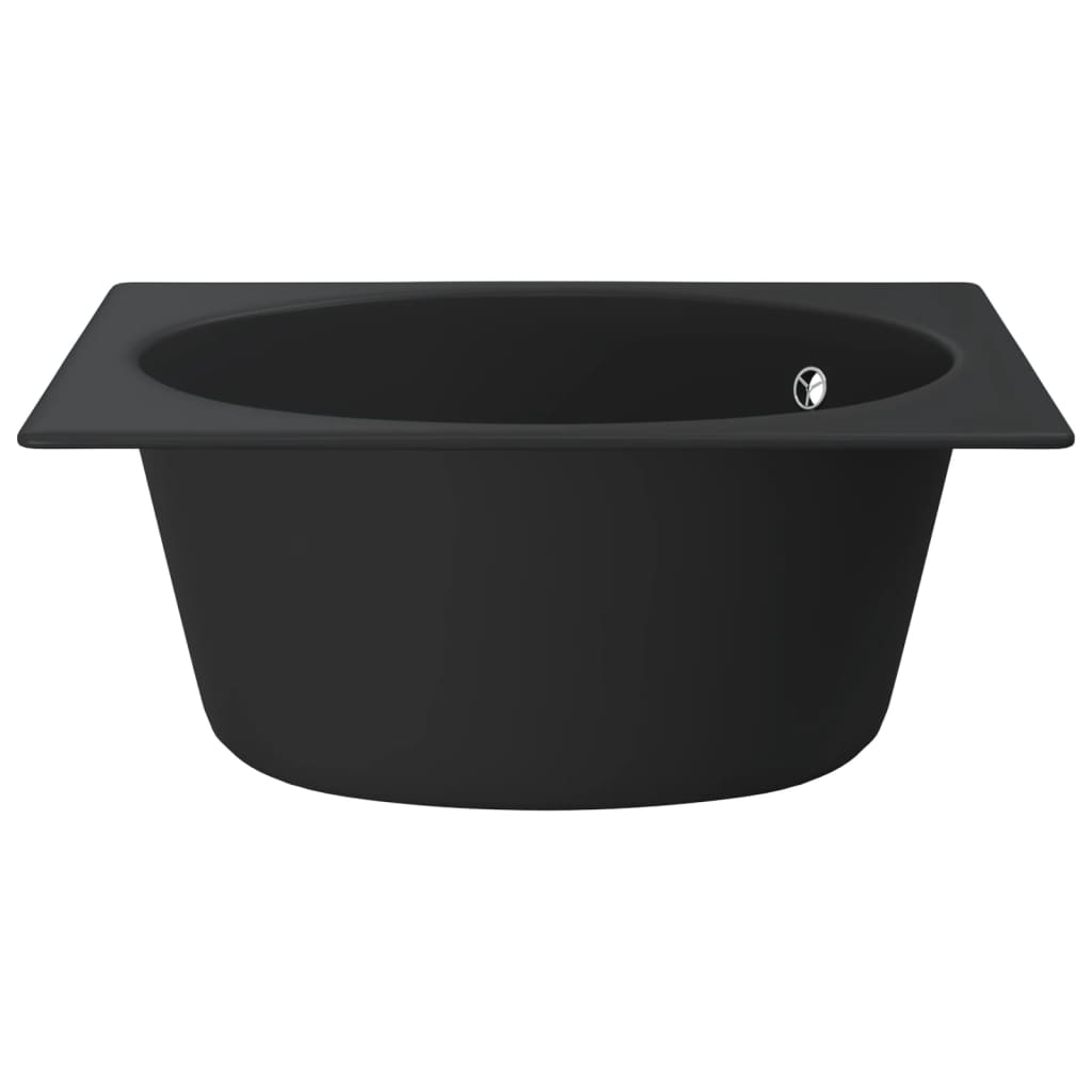 Keittiön Tiskiallas Ylivuotoreiällä Graniitti