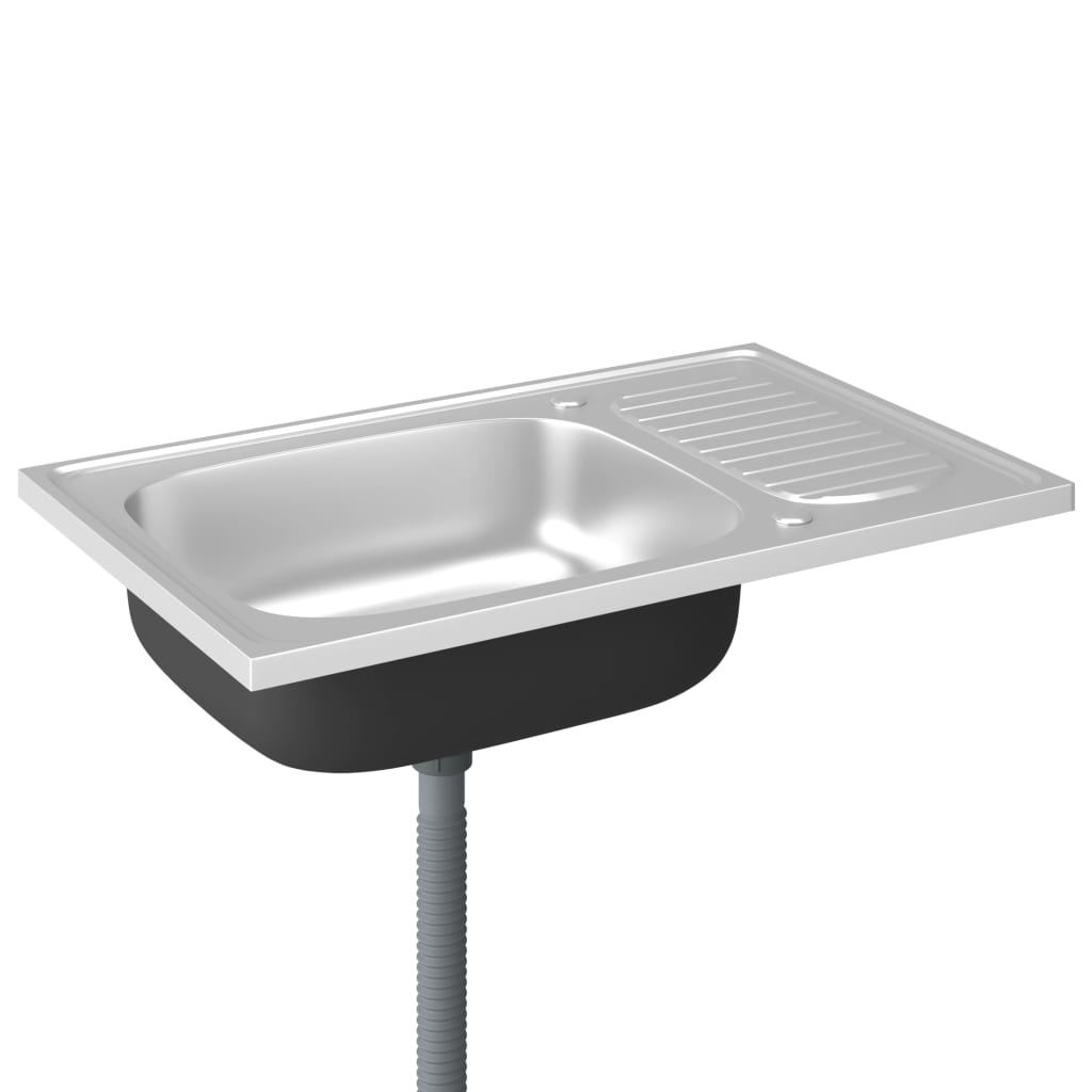 Tiskiallas Viemärisarjalla Hopea 800X500X155 Mm Ruostum. Teräs
