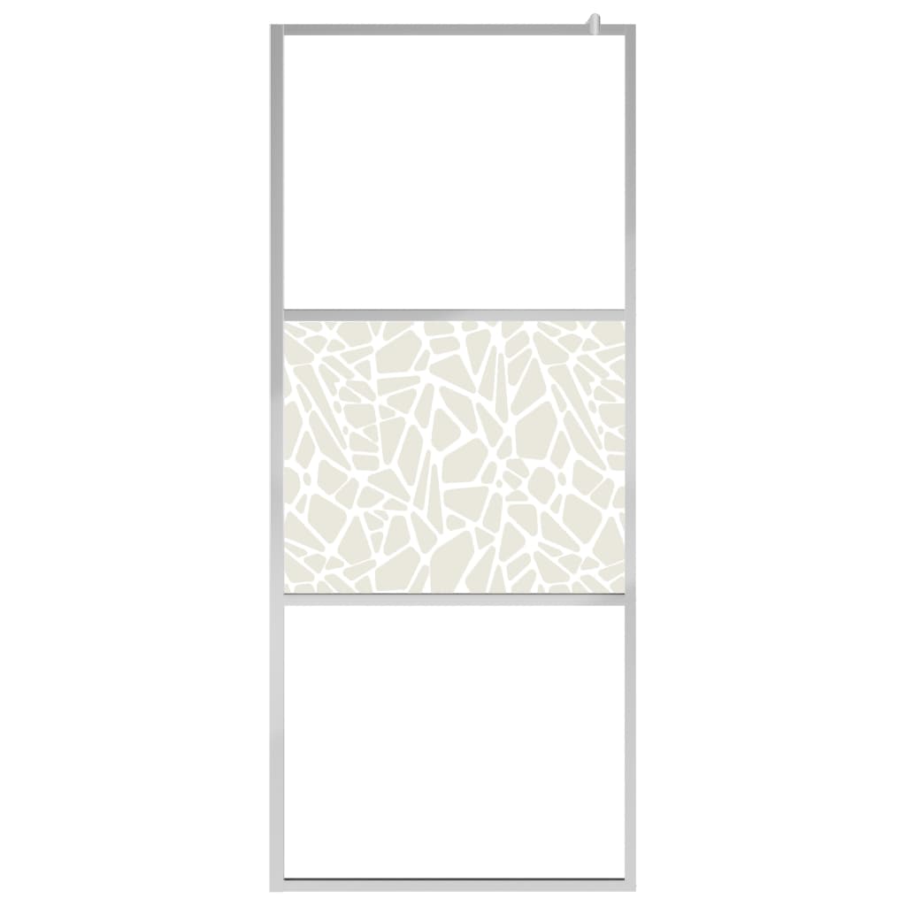 Walk-In Suihkun Seinäke Esg-Lasi Kivikuvioinnilla 115X195 Cm