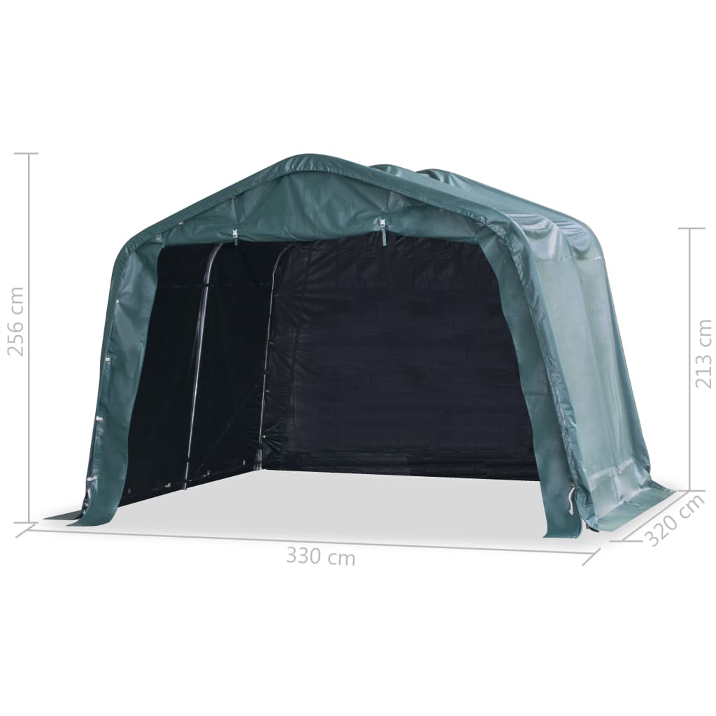 Irrotettava Karjateltta Pvc 550 G/M² 3,3X3,2 Tummanvihreä