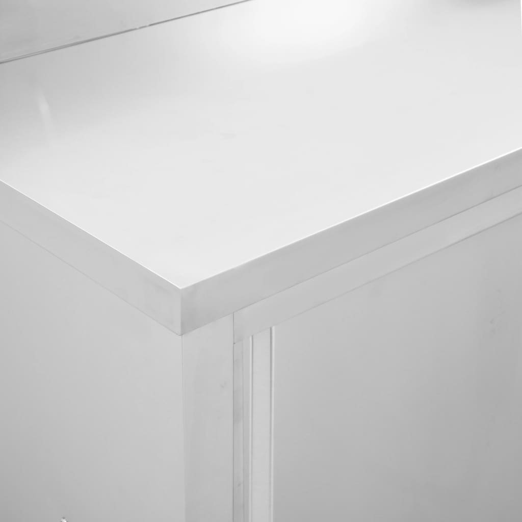 Keittiön Työpöydät Liukuovet 2 Kpl 240X50X(95-97)Cm Ruost Teräs