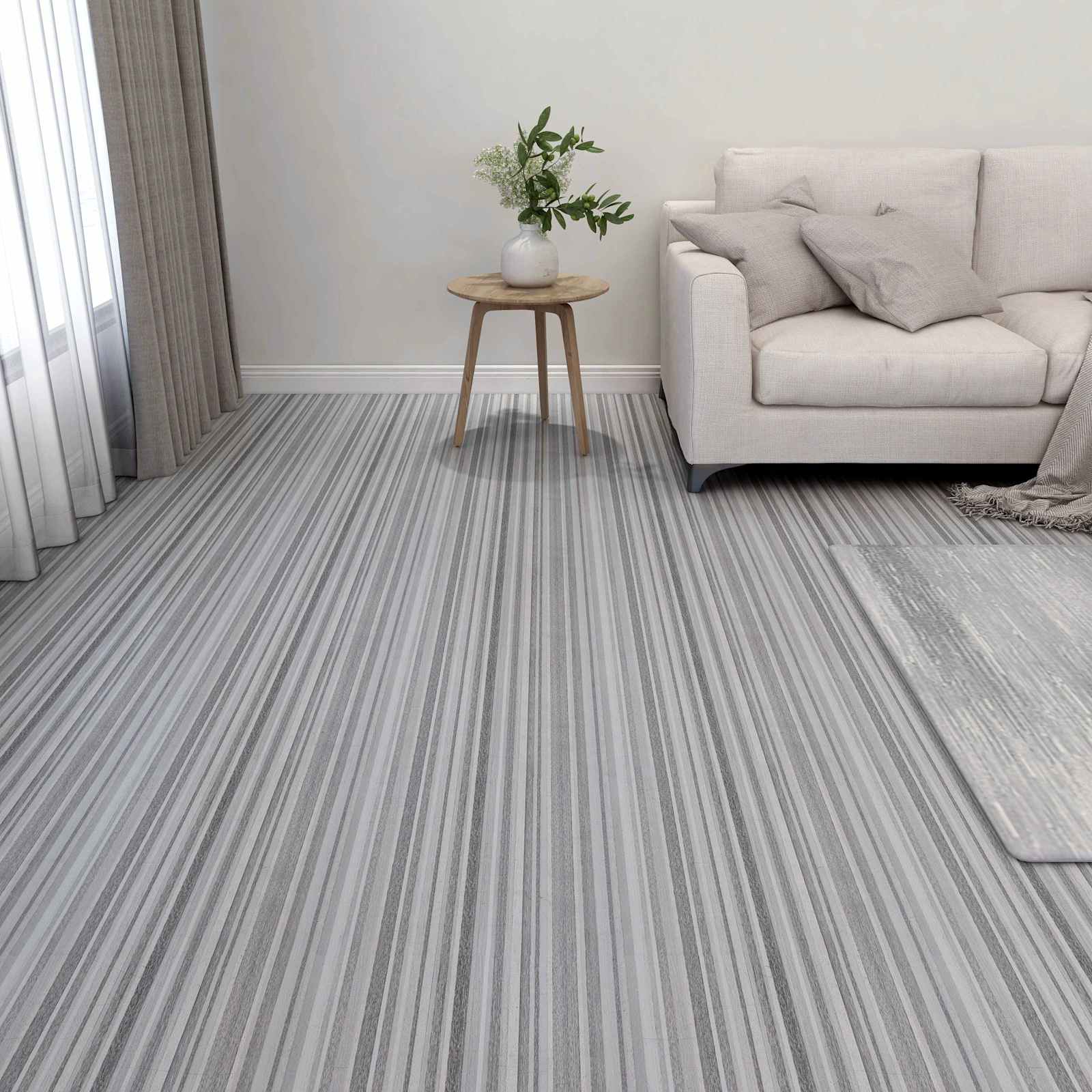 Lattialankut 5,11 M² 55 Pcs Polyvinyylikloridi Raidat
