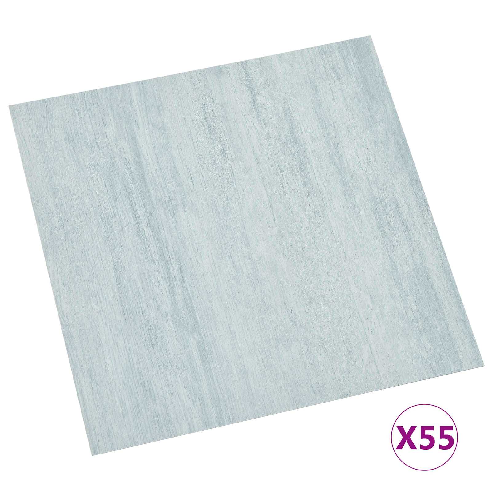 Lattialankut 55 Pcs Vihreä 5,11 M² Polyvinyylikloridi