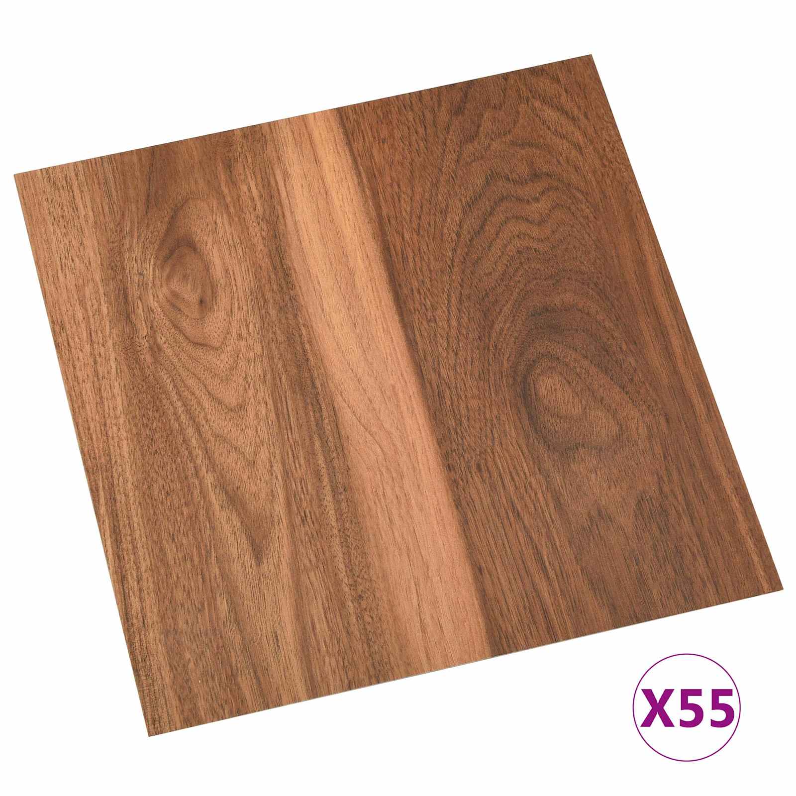Lattialankut 5,11 M² 55 Pcs Polyvinyylikloridi Tumma Puu