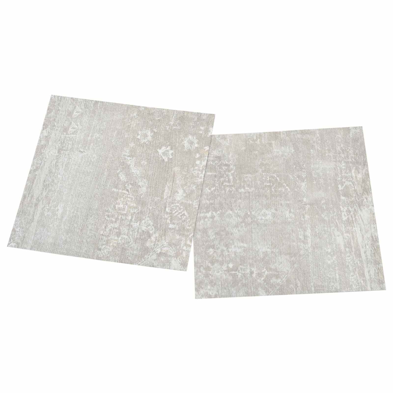 Lattialankut 5,11 M² 55 Pcs Polyvinyylikloridi Valkoinen Ja Puu