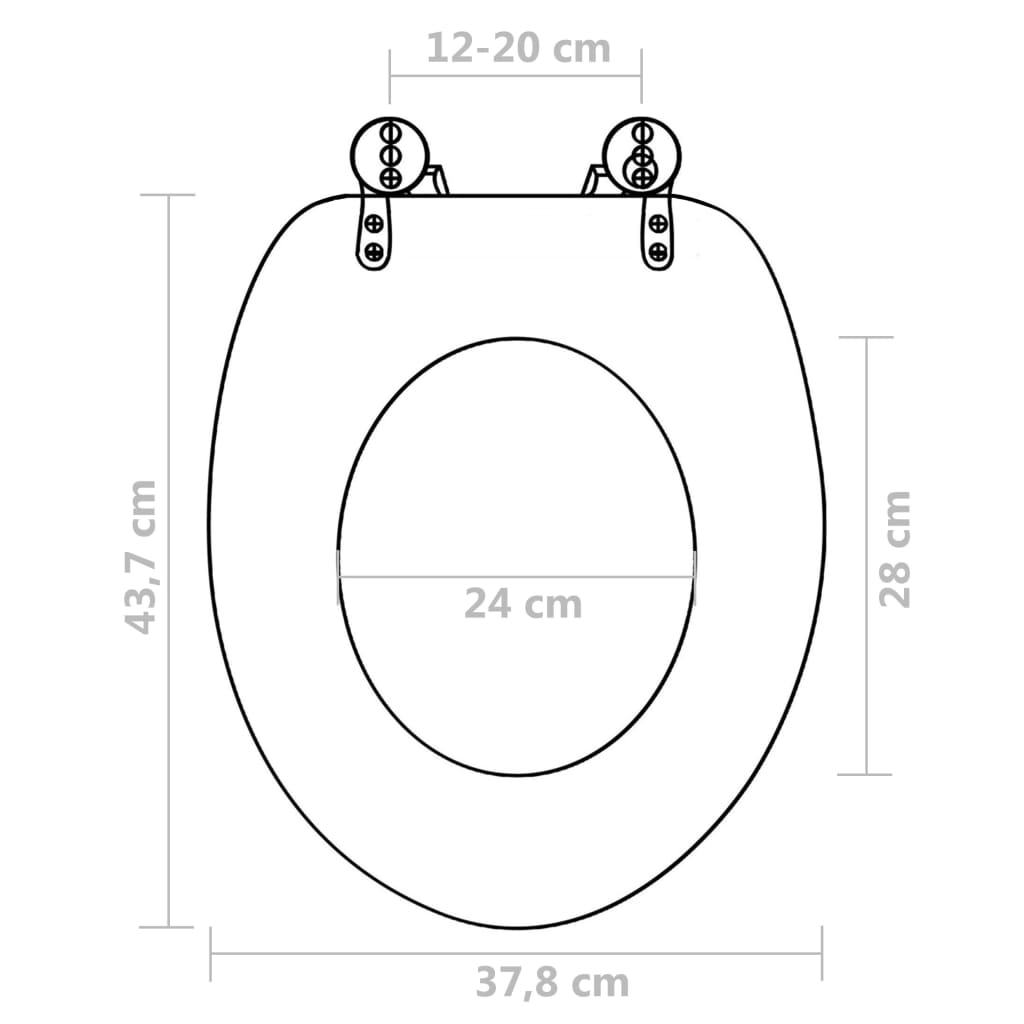 Wc-Istuimet Kansilla 2 Kpl Mdf Pingviinikuosi