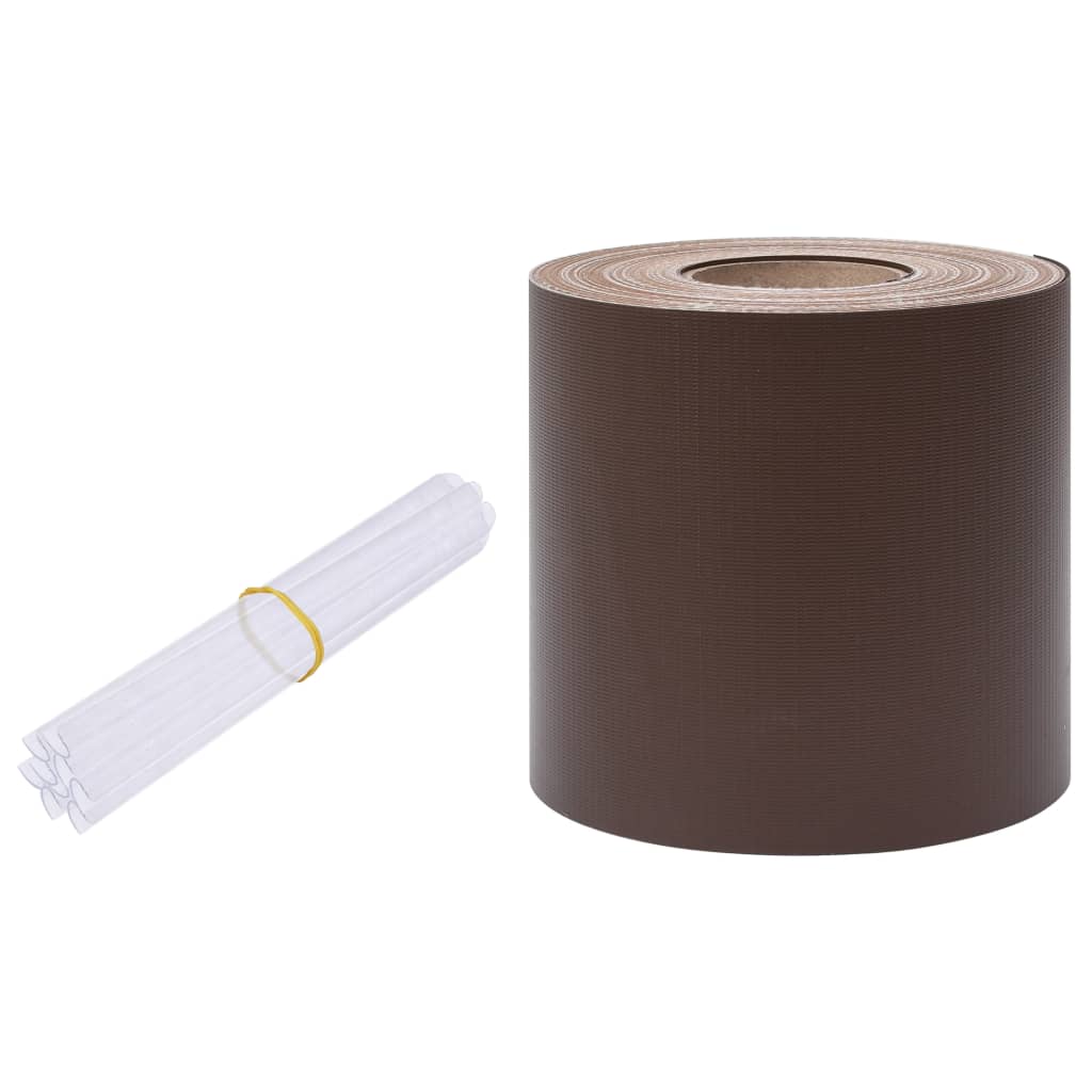 Puutarhan Yksityisyyden Suoja Pvc 35X0,19 M Ruskea
