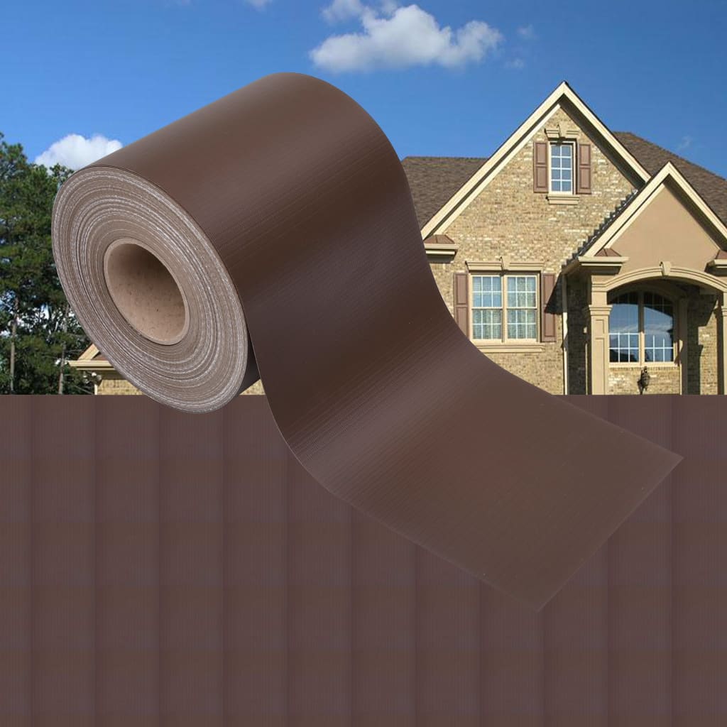 Puutarhan Yksityisyyden Suoja Pvc 35X0,19 M Ruskea