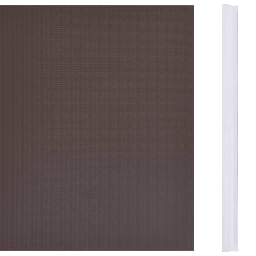 Puutarhan Yksityisyyden Suojat 4 Kpl Pvc 35X0,19 M Ruskea