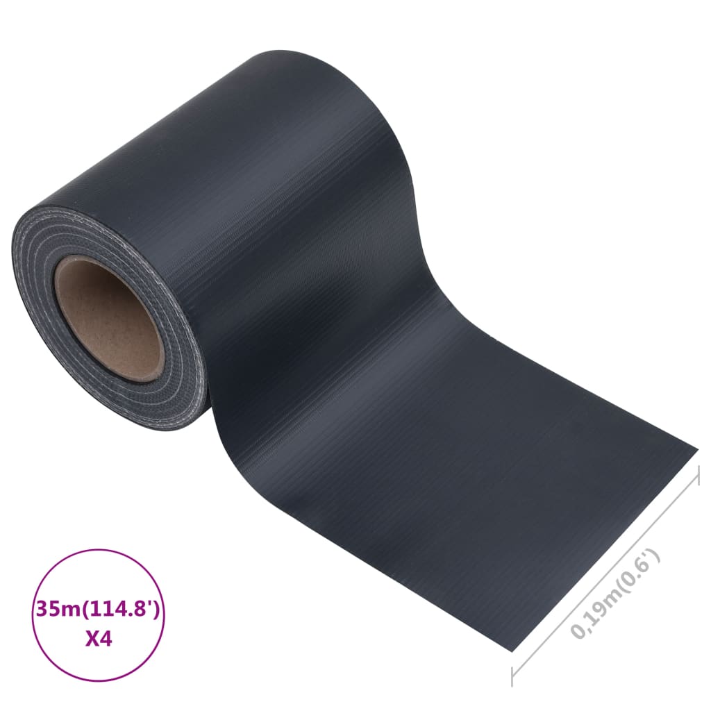 Puutarhan Yksityisyyden Suojat 4 Kpl Pvc 35X0,19 M