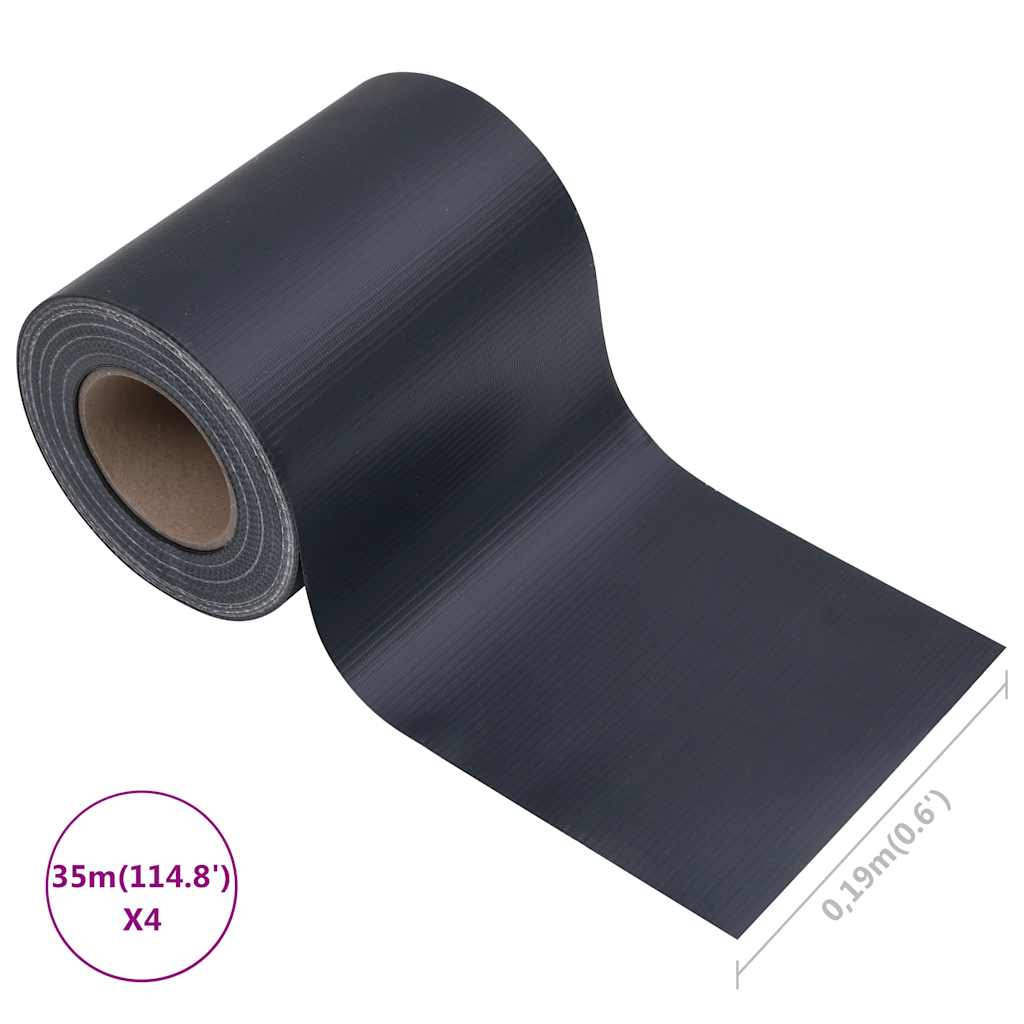 Puutarhan Yksityisyyden Suojat 4 Kpl Pvc 35X0,19 M