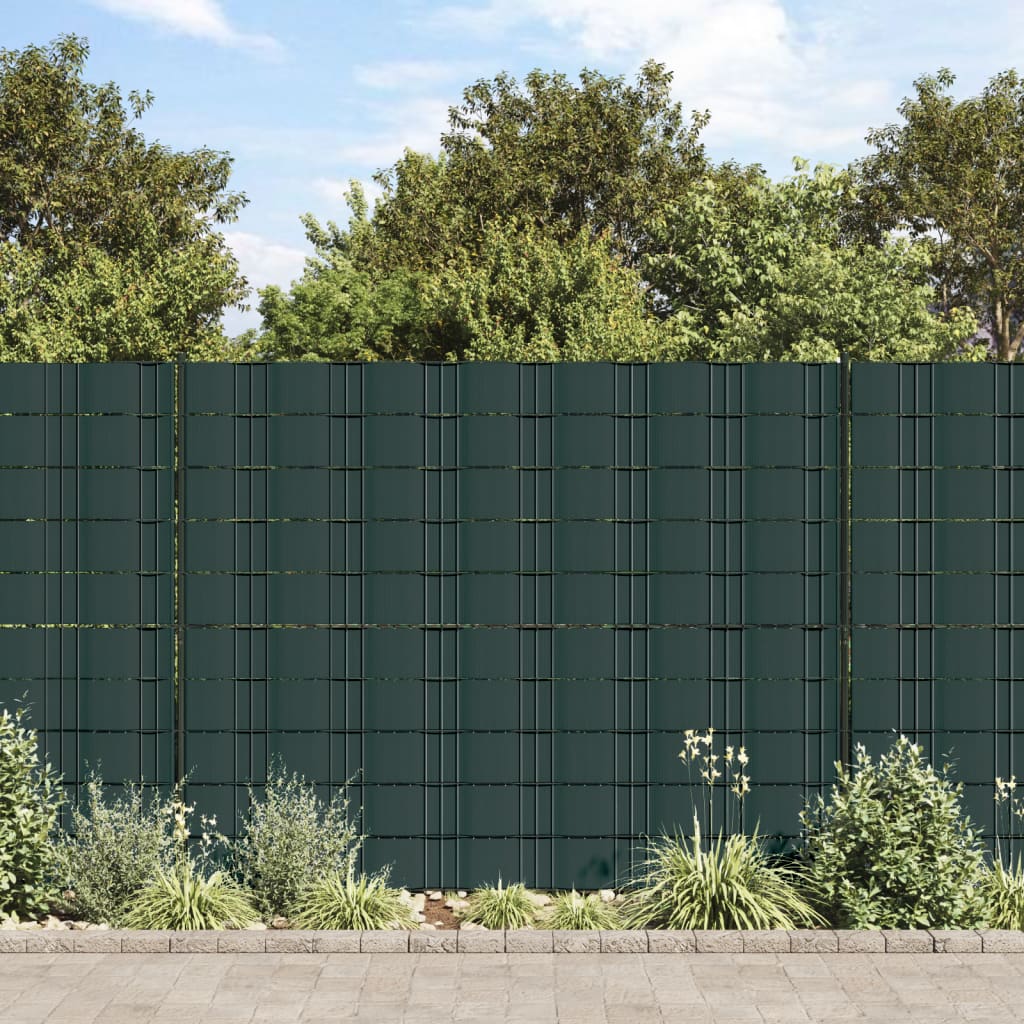 Puutarhan Yksityisyyden Suojat 4 Kpl Pvc 35X0,19 M Matta Vihreä