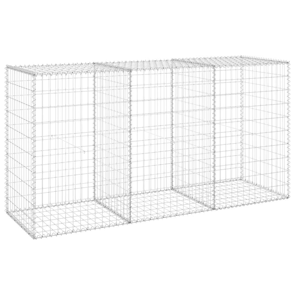 Gabion-Kivikori Kansilla Galvanoitu Teräs 200X60X100 Cm