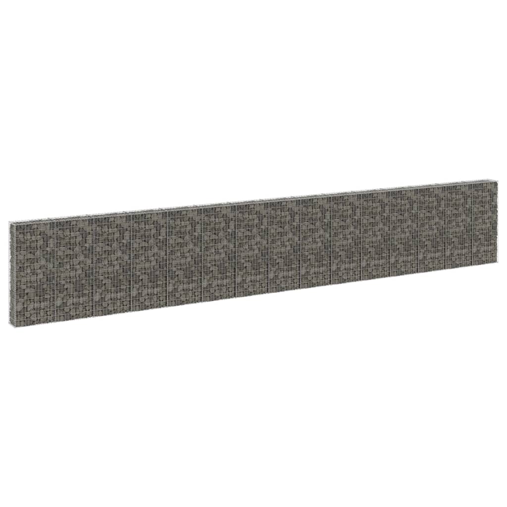 Gabion-Kivikori Kansilla Galvanoitu Teräs 900X30X150 Cm