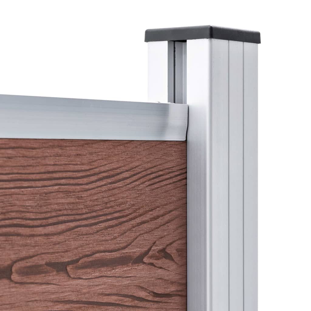 Aitapaneeli Wpc 95X186 Cm Ruskea