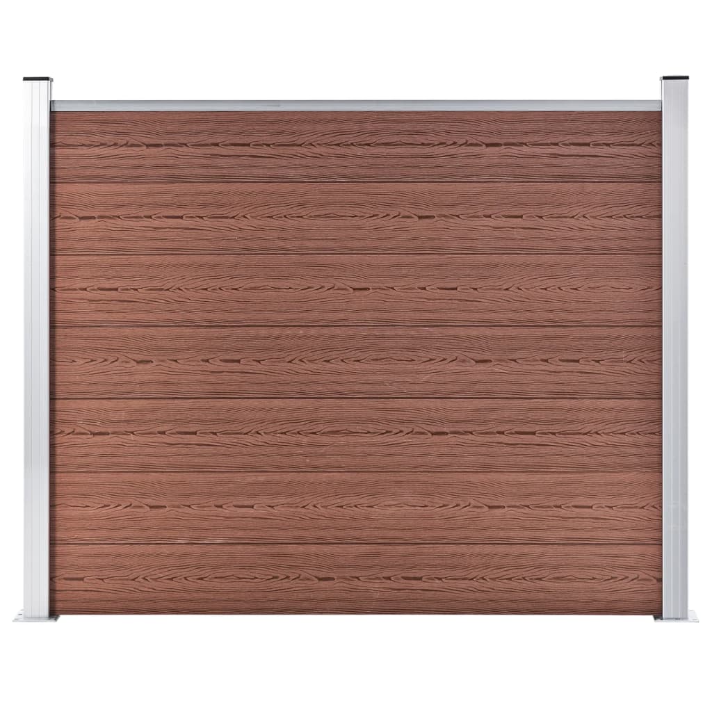Aitapaneeli Wpc 180X146 Cm Ruskea