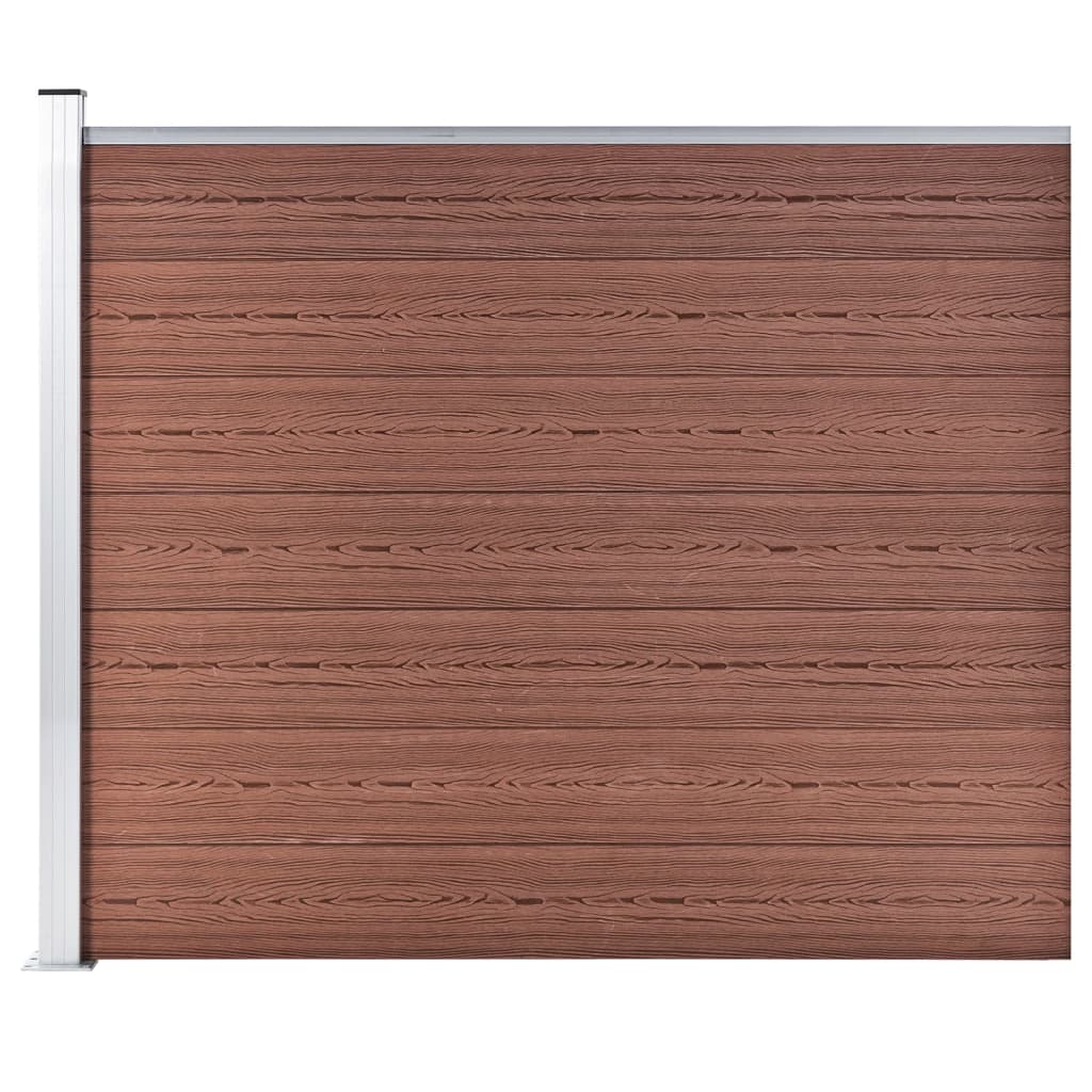 Aitapaneeli Wpc 175X146 Cm Ruskea