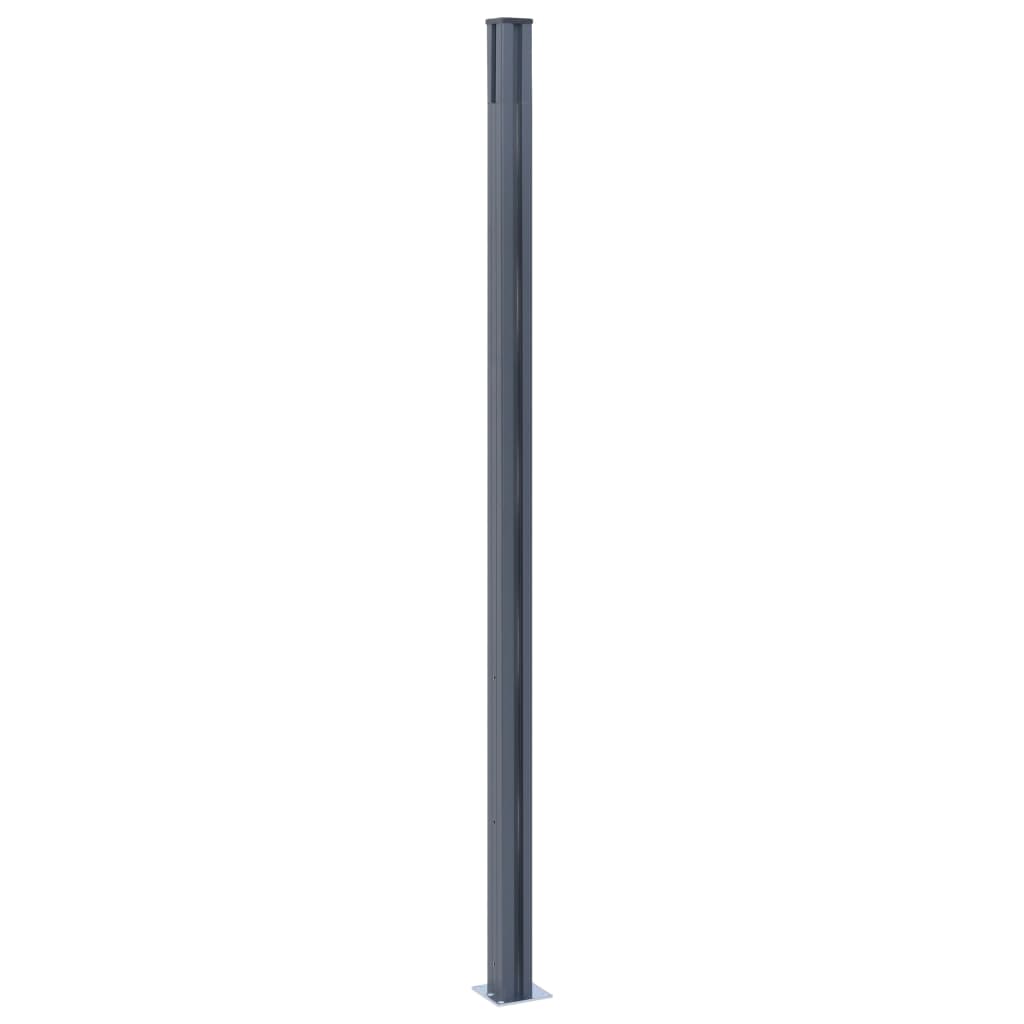 Aitatolpat 3 Kpl Tummanharmaa 185 Cm Alumiini